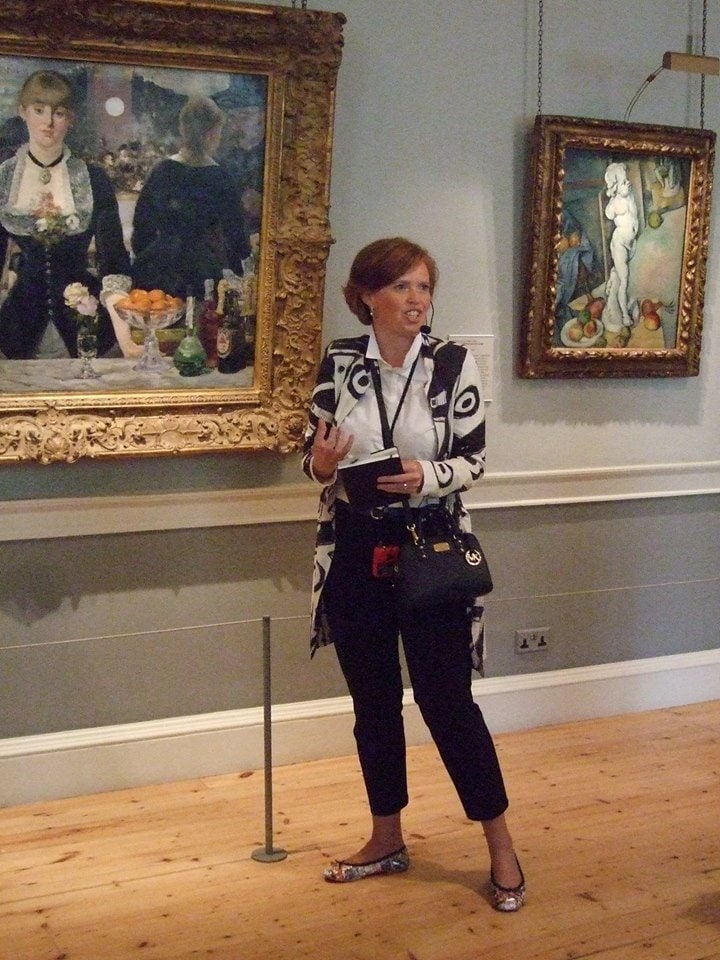Yvonne Hilgenkamp in de Courtauld Gallery in Londen